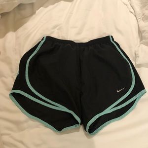 Black and turquoise Nike Shorts